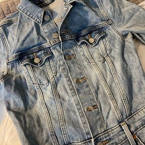 Long sleeve denim jumpsuit